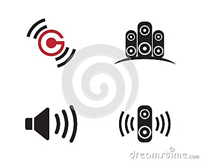 Sound icon vector illustration Vector Illustration