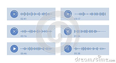 Sound massage lines. Soundtrack voice equalizer. Vector illustration Vector Illustration