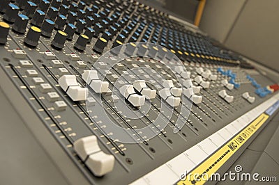 Sound and Music Mixer Stock Photo