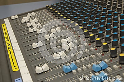 Sound and Music Mixer Stock Photo