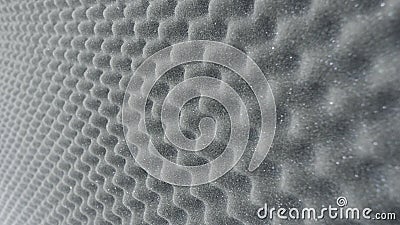 Sound proof acoustic foam on studio wall Stock Photo