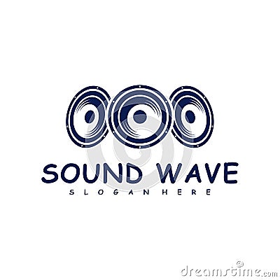Sound Speaker logo design concept vector. Sound illustration design Vector Illustration