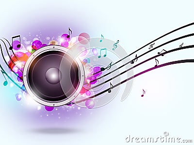 Sound Speaker Music Background Stock Photo