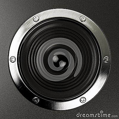 Sound speakers stereo system Hi-Fi Stock Photo