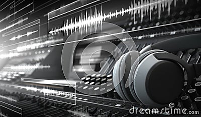 Sound Studio Stock Photo