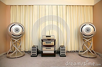 Sound system Stock Photo