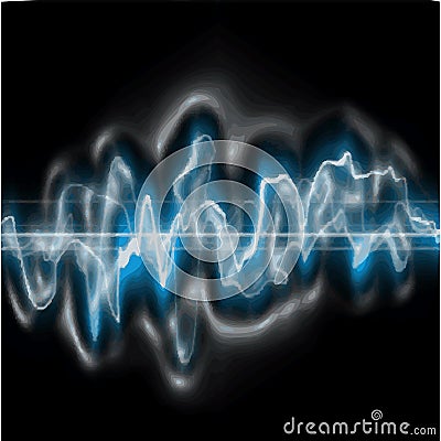 Sound Wave Vector Illustration