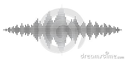 Sound wave abstract background vector design Vector Illustration