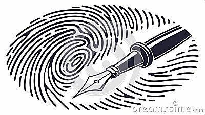 Sound wave fingerprint audio, sonic identity, personal sound, voice mark, Vector Design, Generative AI Vector Illustration