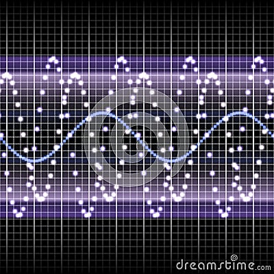 Sound wave forms Stock Photo