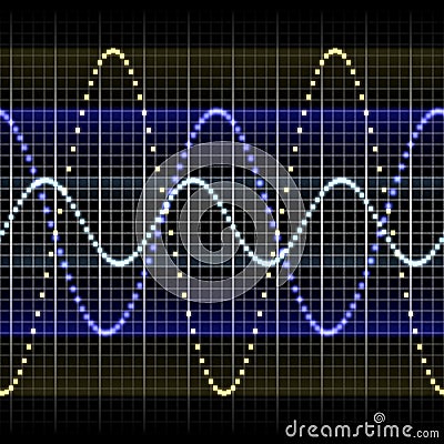 Sound wave forms Stock Photo