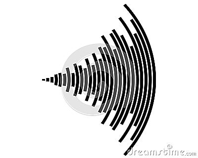 Sound wave icon Stock Photo