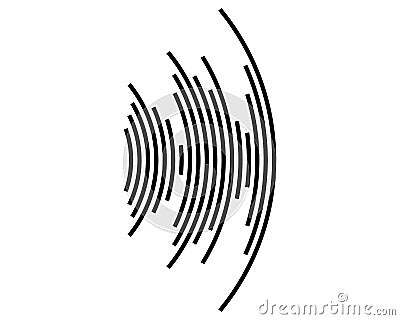 Sound wave icon Stock Photo