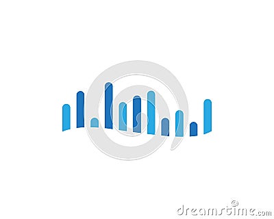 sound wave ilustration Vector Illustration