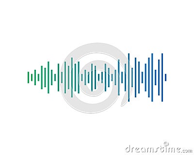 sound wave ilustration Vector Illustration