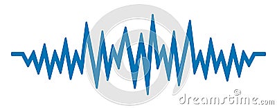 Sound wave sign - vector Vector Illustration