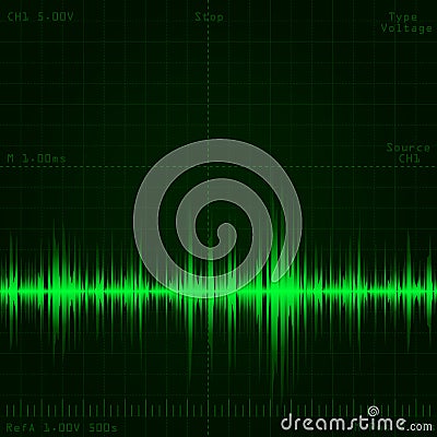 Sound wave signal Stock Photo