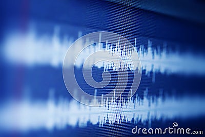 Sound waves Stock Photo