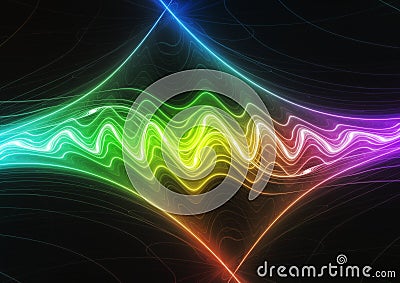 Sound waves Cartoon Illustration