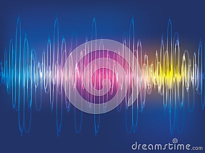 Sound waves Background Stock Photo