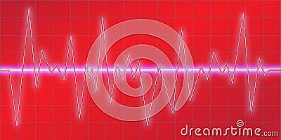 Sound waves oscillating glow, neon light, Spectrum analyzer. Music Equalizer. Amplitude Modulation. Abstract technology Vector Illustration