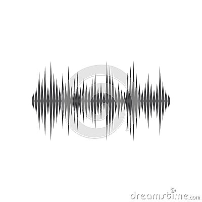 Sound waves vector illustration Vector Illustration