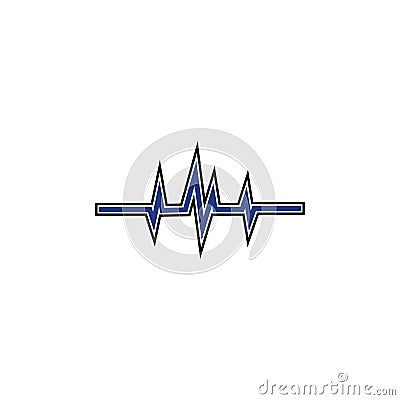 Sound waves vector illustration design Cartoon Illustration