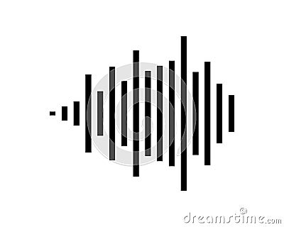 Sound waves vector illustration Vector Illustration