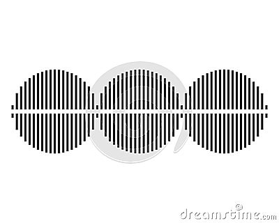 Sound waves vector illustration Vector Illustration