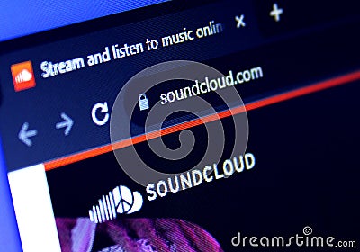 SoundCloud app logo Editorial Stock Photo