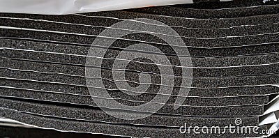 Soundproofing for car tuning. Auto sound, vibration and noise insulation protection material Stock Photo