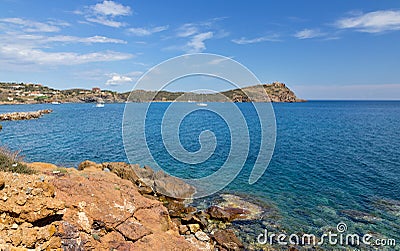 Sounio cape landscape, Attica, Greece Stock Photo