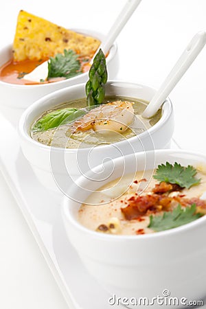 Soup Assorti Stock Photo