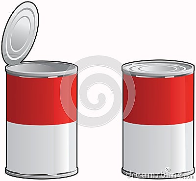 Soup Can Vector Illustration