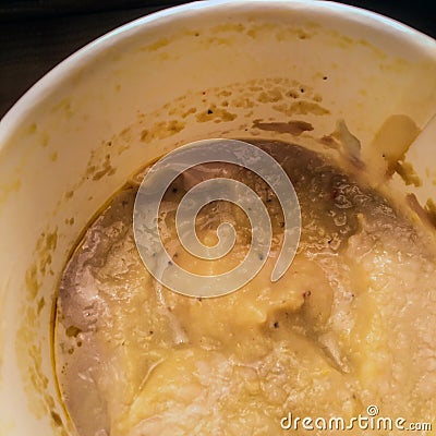 Soup, mess, pottage background Stock Photo