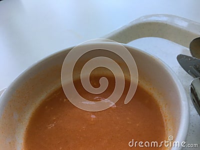 Soup, mess, pottage background Stock Photo