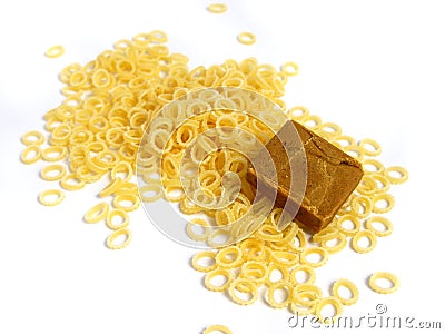 Soup pasta with flavour Stock Photo