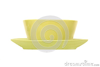 A soup plate and a dinner plate Stock Photo