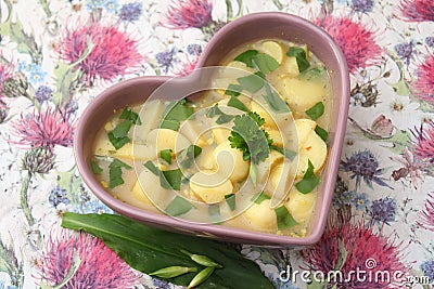 Soup of potatoes Stock Photo