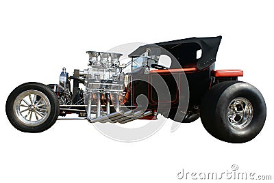 Souped up hotrod car Stock Photo