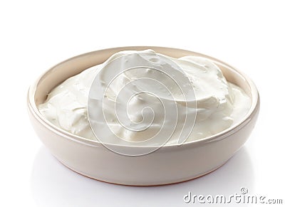 Sour cream Stock Photo