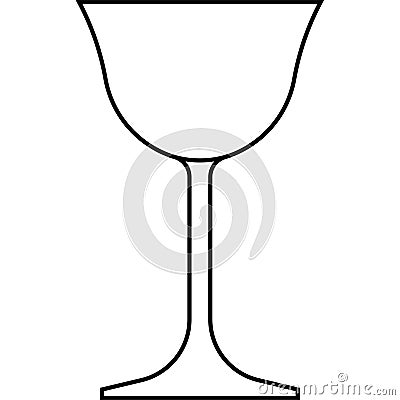Sour glass icon, cocktail glass name related vector Vector Illustration