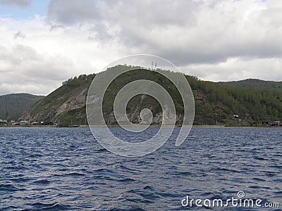 The source of the Angara River Stock Photo