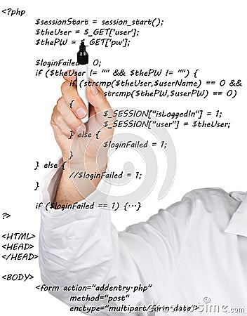 Source code Stock Photo