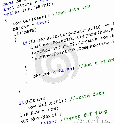 Source code background Stock Photo