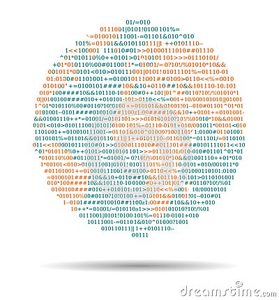Source code globe, concept free move of data Vector Illustration