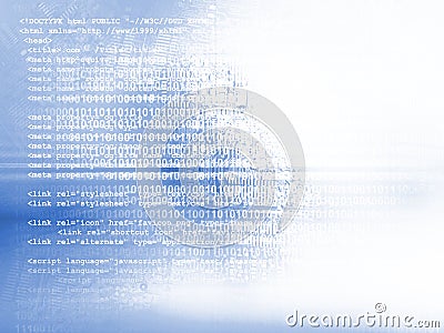 Source code technology background Stock Photo