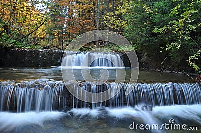 Source Vistula. Crystalline stream, clean water Stock Photo