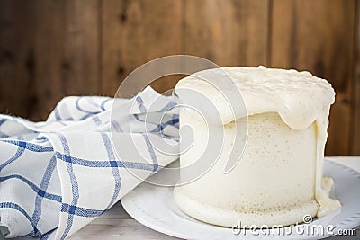 Sourdough in a jar Stock Photo