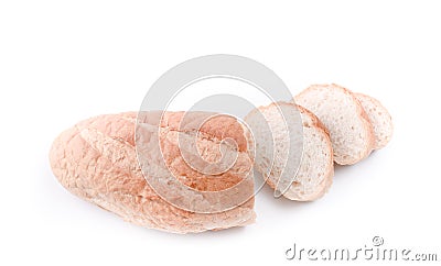Sourdough Loaf sliced isolated Stock Photo